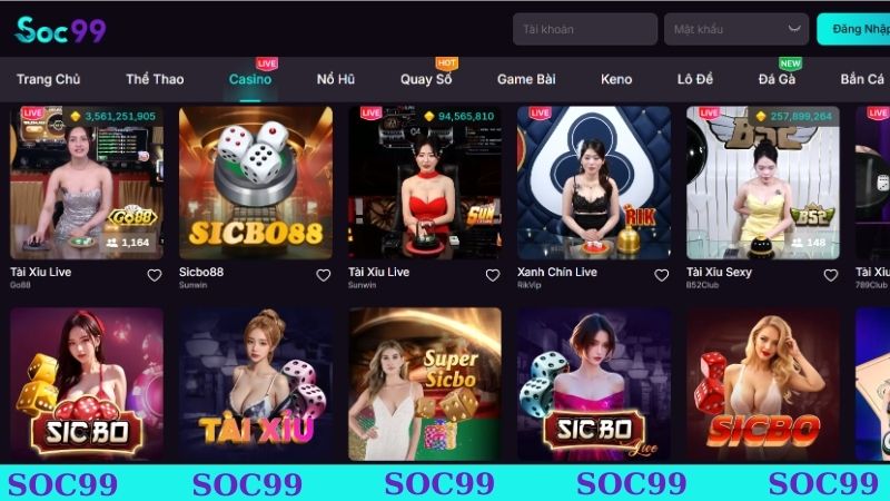 Sảnh casino live có hệ thống công nghệ hiện đại bậc nhất