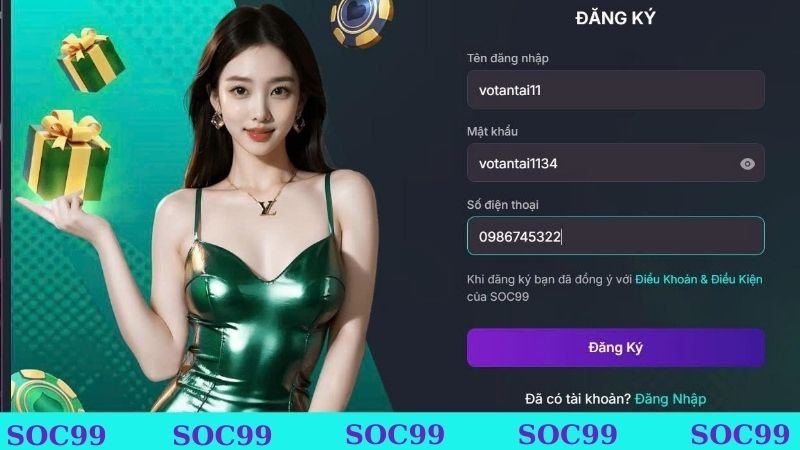 Hoàn tất thông tin vào biểu mẫu để đăng ký thành công