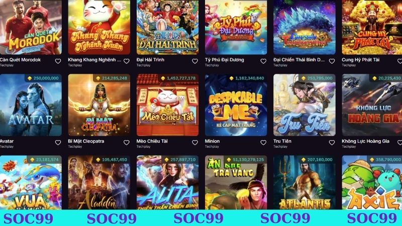 Hướng dẫn cách tham gia chơi game tại Soc99