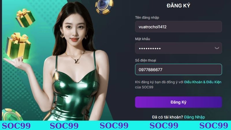 Hướng dẫn Soc99 về cách đăng ký tài khoản